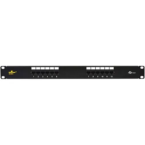 DataComm 20-5612 CAT6 Universal 12-Port Patch Panel
