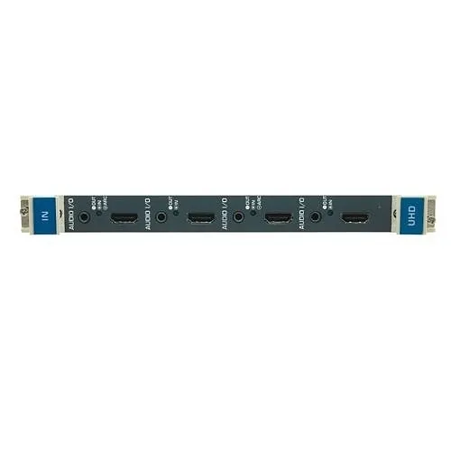 Kramer UHDA-IN4-F32 4-Channel HDMI Input Card with Selectable Embedded, De-embedded or ARC Analog Audio, 4K60 4:2:0