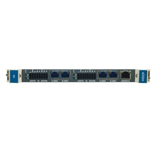 Kramer DTAxr-IN4-F32 4-Channel HDMI Over Extended Reach HDBaseT Input Card with Selectable Embedded or De-Embedded Analog Audio, 4K60 4:2:0