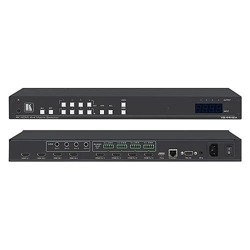 Kramer 20-80445030 VS-44H2A 4X4 4K HDMI 2.0 Matrix Switcher