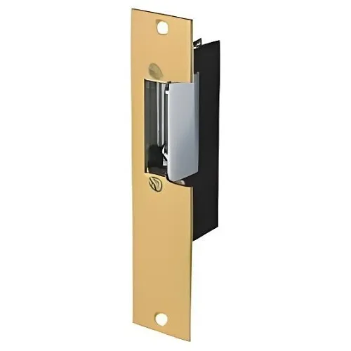 Trine 2001-16-24AC/DC 2000 Series Electric Strike, 16-24VDC, Brass Powder Coated