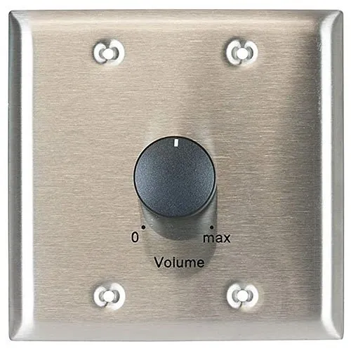 Lowell 200LVC 200W Mono Autoformer Attenuator Volume Control with Rotary Switch, Stainless Steel
