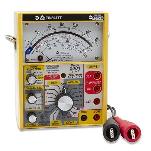 Triplett Model 2001 Railroad Test Analog Meter