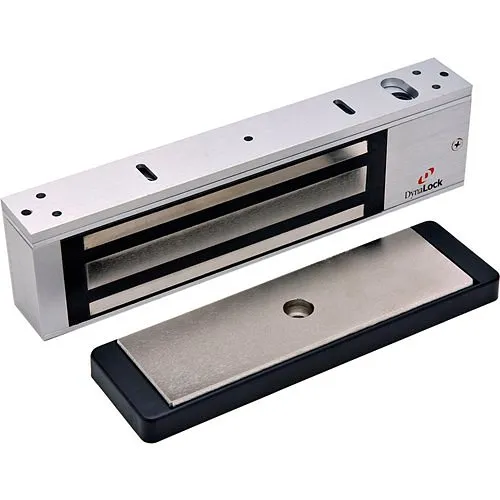 DynaLock 2011 2000 Series 1200 lb Holding force Single Electromagnetic Lock, Satin Aluminum