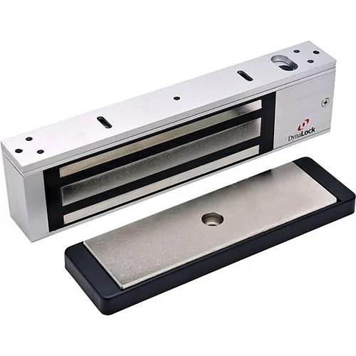 DynaLock 2011TJ20 2000 Series 1200 lb Holding force Single Electromagnetic Lock, Inswing, Satin Aluminum