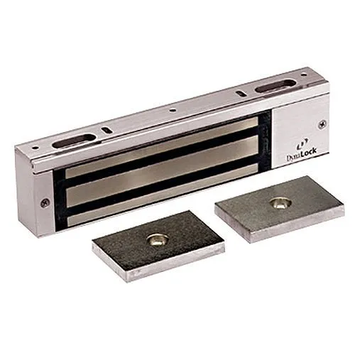 DynaLock 2012-US28 2000 Series 1200 LB Holding Force Single Electromagnetic Lock Pair Outswing, Satin Aluminum