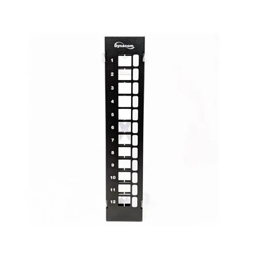 Dynacom 2013-12FM 12-Port Blank Patch Block, Includes Raised Mounting Bracket
