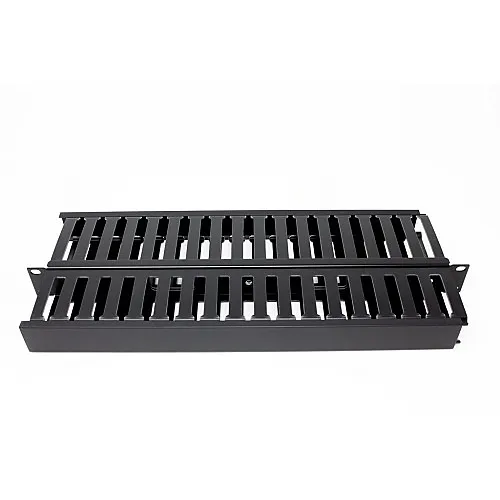 Dynacom 2016-FD2 Cable Duct, Finger Duct Panel Double-Sided, 1U