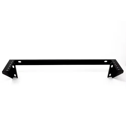 Dynacom 2016-WBV350 Vertical Wall Bracket, 2RU, 14-Gauge Steel, Powder Coated, Black