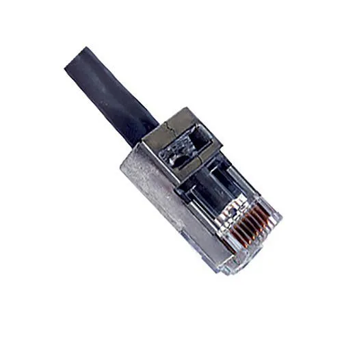 Platinum Tools 202020J EZ-RJ45 STP CAT5e/CAT6 Connector, Internal Ground, 50-Pack