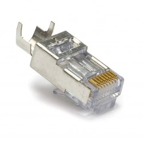Platinum Tools 202022J Shielded EZ-RJ45 for CAT5e and CAT6 with External Ground, 50-Pack