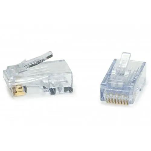 Platinum Tools 202038J EZEX38 RJ45 CAT5e Connectors, UTP, 100-Pack, Jar