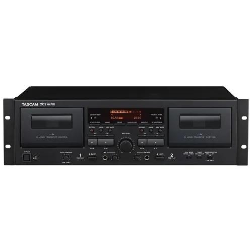 TASCAM 202MKVII Double Cassette Deck with USB Port