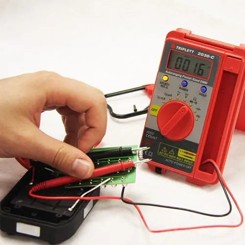 Triplett 2030 3 � Digit 4000 Count Pocket Digital Multimeter: CAT II 600V