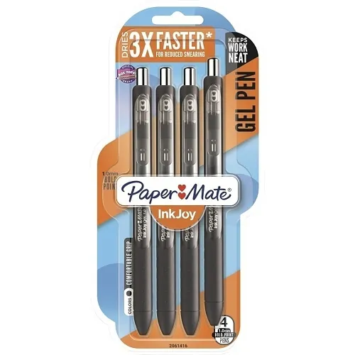 Paper Mate 2061416 InkJoy, Retractable Gel Ink Pen 1.0 mm Thick Nib Black