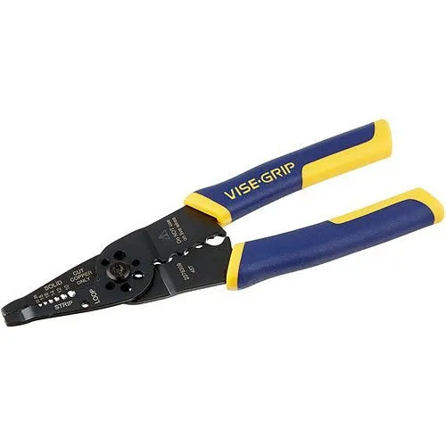 IRWIN VISE-GRIP Wire Stripping Tool / Wire Cutter, 8-Inch (2078309)