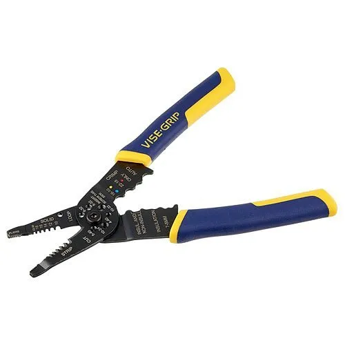 IRWIN VISE-GRIP Wire Stripping Tool / Wire Cutter, 8-Inch (2078309)