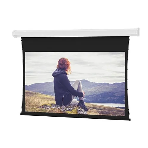 Da-Lite 20882L Tensioned Cosmopolitan Electric Projection Screen, Ceiling / Wall Mounted Electric Screen, 16:10 Wide, Da-Mat, 120V, LVC, 123" Screen, TAA Compliant