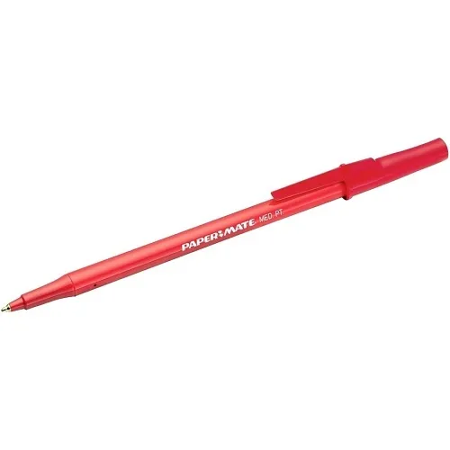 Paper Mate 2093504 Write Bros. Ballpoint Pens, Medium Point, 1.0mm, Red, 10-Pack