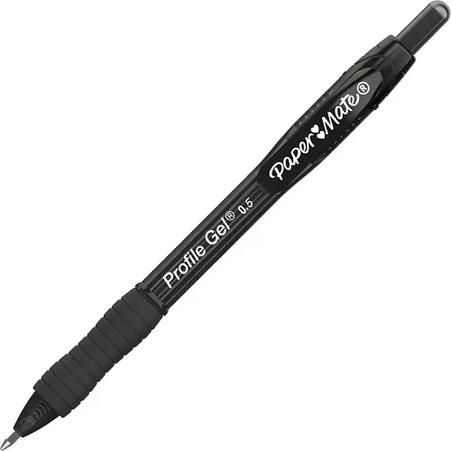 Paper Mate 2095452 Profile Retractable Gel Pens, Fine Point, 0.5mm, Black, 36-Pack