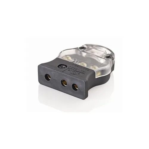 Leviton 20FP-CL 20A Female Pin Connector, Clear