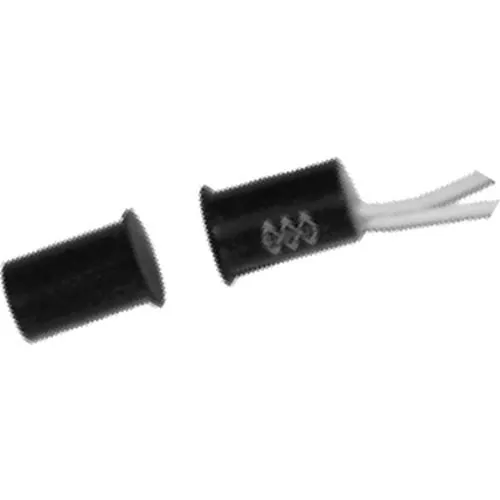 GRI 20RS-12-W-GEN 3/8" Short Press Fit Switch Set, 1/2"+ Standard Gap, 10W, 200V DC, .05A, Closed Loop, N/O, A, with 12" Lead, White