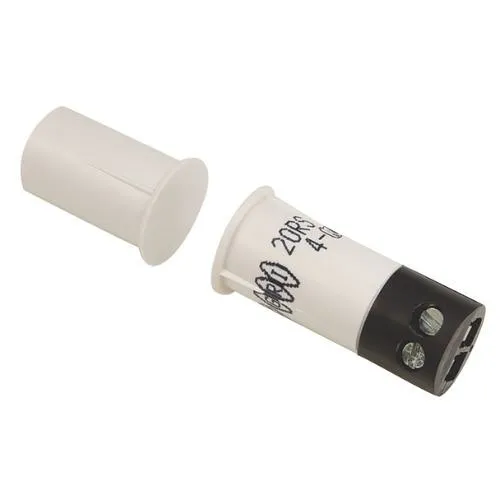 GRI 20RS-T-BL 3/8" Short Press Fit Recessed Switch Set, 0.93" Length, 1/2" Standard Gap, 10W, 200VDC, 0.50A, Closed Loop, N/O, A, Black