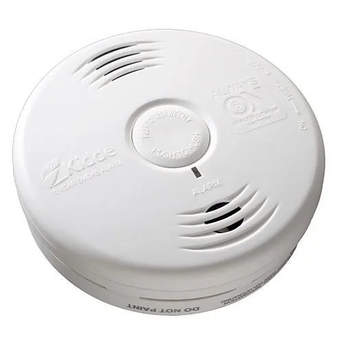 Kidde 21010067 P3010B Bedroom Smoke Alarm with Talking Voice Alarm, 10-Year Sealed Lithium Battery Power