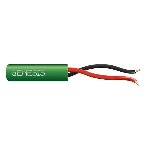 Genesis 21015805 22/2 Solid Unshielded Cable, Riser, CMR, FT4, 250' (76.2 m) Speed Bag, Green