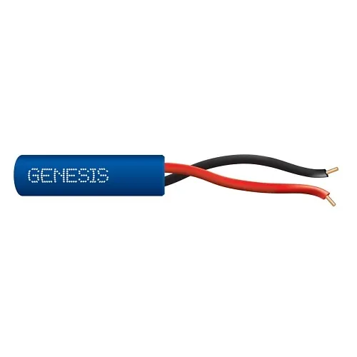 Genesis 21015806 22/2 Solid Unshielded Cable, Riser, CMR, FT4, 250' (76.2 m) Speed Bag, Blue