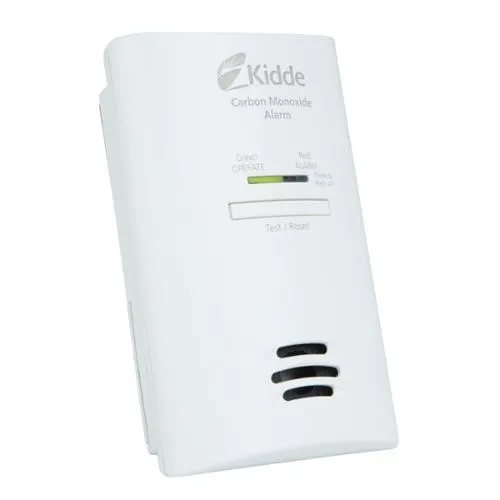 Kidde 21025772 Plug-In Carbon Monoxide Alarm With Battery, AC Powered, White