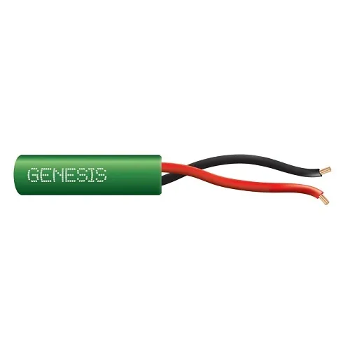 Genesis 21025805 22/2 Stranded Unshielded Cable, Riser, CMR, FT4, 250' (76.2 m) Speed Bag, Green