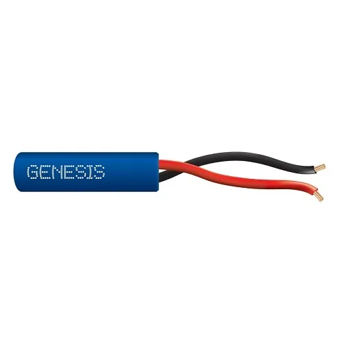 Genesis 21025806 22/2 Stranded Unshielded Cable, Riser, CMR, FT4, 250' (76.2 m) Speed Bag, Blue