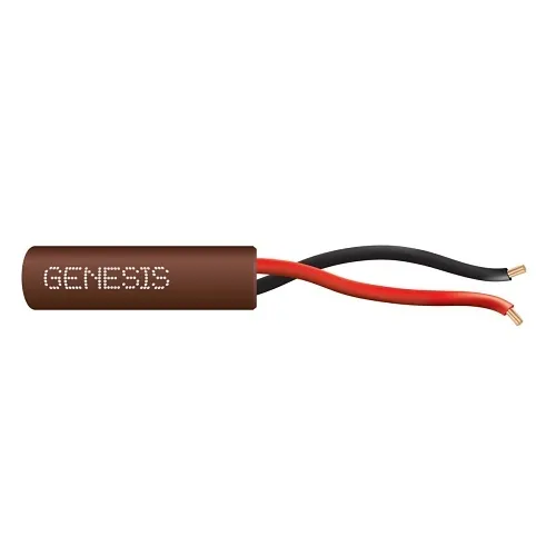 Genesis 21025807 22/2 Stranded Unshielded Cable, Riser, CMR, FT4, 250' (76.2 m) Speed Bag, Brown