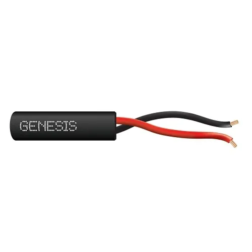 Genesis 21025808 22/2 Stranded Unshielded Cable, Riser, CMR, FT4, 250' (76.2 m) Speed Bag, Black