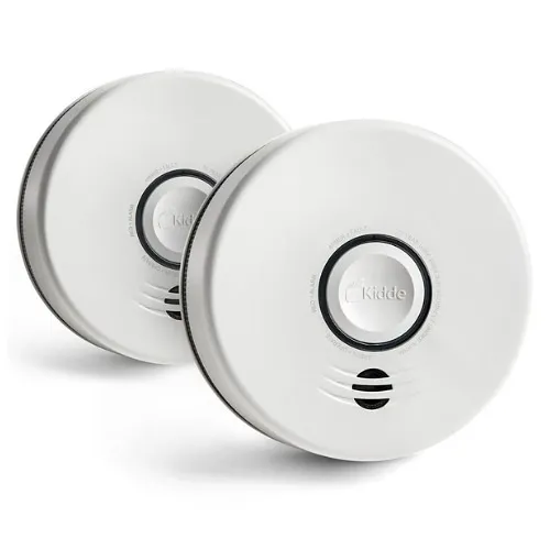 Kidde 21027682 Intelligent Wire-Free Smoke Alarm, 2-Pack