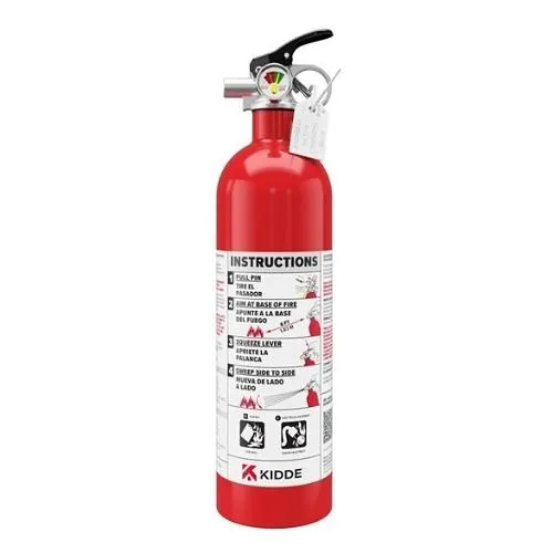Kidde KD57-5BC Fire Extinguisher, 5-B:C, 2#, Mini-MDV, Disposable, FF, Red