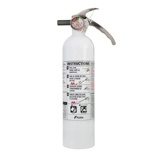 Kidde 21030899 1-A, 10-B:C, 2.5# Nylon Strap Fire Extinguisher, White
