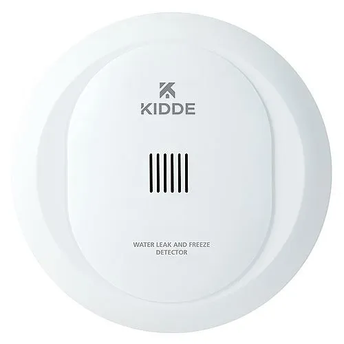 Kidde 21031205 60WLDR-W Smart Water Leak and Freeze Detector, Battery Operated, 2-in-1 Smart Alarm with App