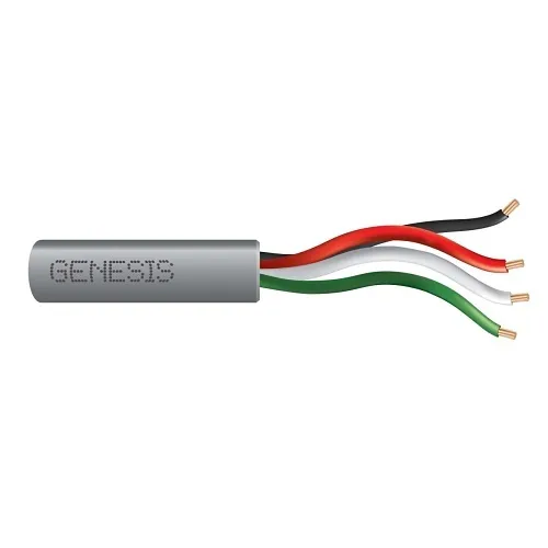 Genesis 21041109 22/4 Stranded Unshielded Cable, Riser, CMR, FT4, 1000' (304.8 m) Pull Box, Gray