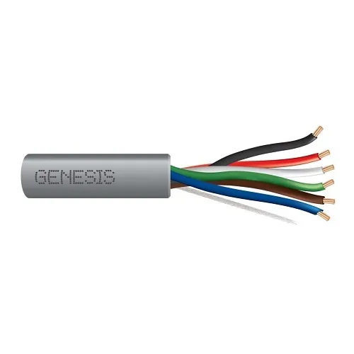 Genesis 21065509 22/6 Stranded Unshielded Cable, Riser, CMR, FT4, 500' (152.4 m) Pull Box, Gray