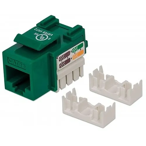 Intellinet 210997 CAT5e Keystone Jack, Green