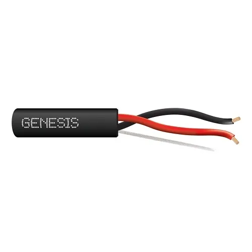 Genesis 21141108 18/2 Stranded Unshielded Cable, Riser, CMR, FT4, 1000' (304.8 m) Pull Box, Black