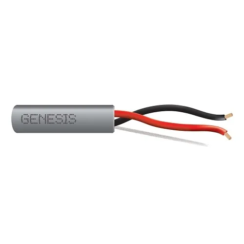 Genesis 21145509 18/2 Stranded Unshielded Cable, Riser, CMR, FT4, 500' (152.4 m) Pull Box, Gray