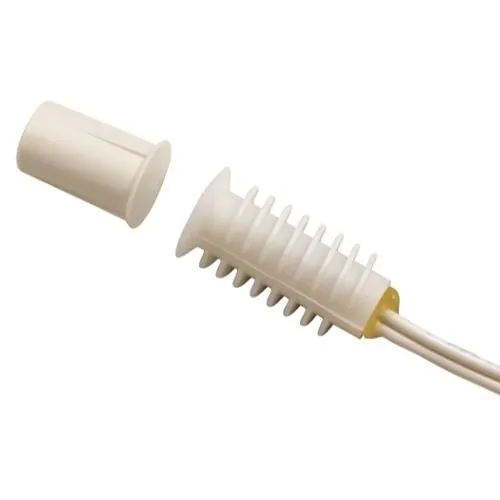 GRI 2120-12WG 3/8" Press Fit Ribbed Recessed Switch Set, 1" Wide Gap, Closed Loop, N/O, A, White