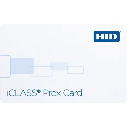 HID 2120BGGMNN iCLASS 2k Prox Composite Card, 125 kHz Programmed with HID Prox or Indala format, iCLASS Programmed, Glossy, iCLASS Sequential Matching, No Slot, 125 kHz No Printed Numbering