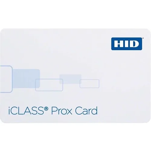 HID 2120HBGGMNM iCLASS 2k Prox Composite Card, SIO Programmed, iCLASS Application, 125 kHz programmed with HID Prox or Indala format, Glossy, iCLASS and 125 kHz Sequential Matching, No Slot