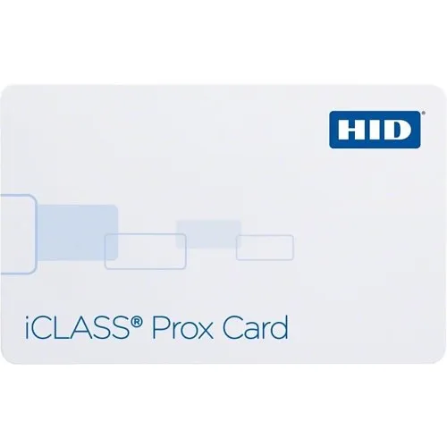 HID 2120PGGMNN iCLASS 2k Prox Composite Card, Programmed with Standard iCLASS Application, 125 kHz HID Prox Unprogrammed, Glossy, iCLASS Sequential Matching, No Slot, 125kHz No Numbering