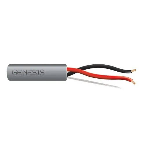 Genesis 21211109 16/2 Stranded Unshielded Cable, Riser, CMR, FT4, 1000' (304.8 m) Pull Box, Gray