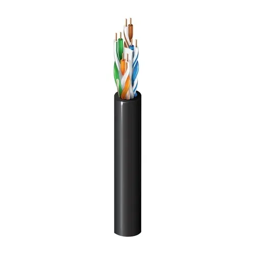 Belden 2146A 0101000 Category Premise Horizontal Cable 350 MHz, Indoor/Outdoor, 4-Pair, 23 AWG Solid BC Conductors, U/UTP, Riser-CMR/CMX Outdoor, UV Resistant PVC Jacket